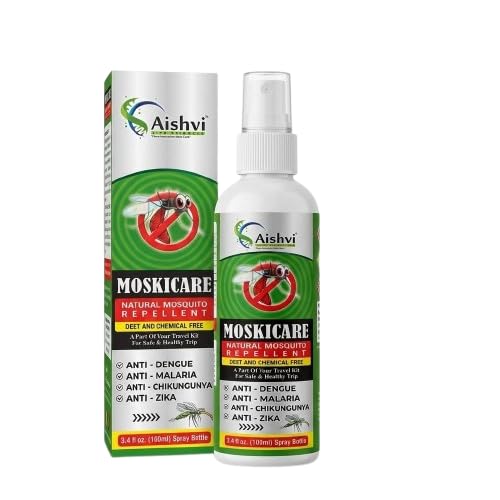 Moskicare Natural Mosquito Repellent Spray, 100 ml | DEET & Chemical Free, Anti-Dengue & Malaria, Herbal Formula, Travel Friendly Bottle, Safe for Outdoor Use-image-17