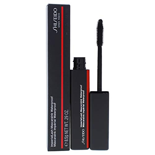 Shiseido ImperialLash MascaraInk Waterproof Lengthening Mascara for Full Voluminous Lashes, Black, 8.5g