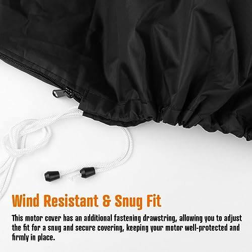 image for iCOVER Outboard Motor Covers, Trailerable Full Boat Motor Cover Waterp