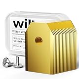 Wiltec Juego de cuchillas V1 para robot cortacésped 18 hojas de acero inoxidable revestimiento de titanio resistente a la corrosión para un corte uniforme del césped aptas para varios modelos