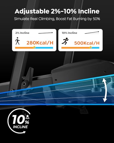 Walking Pad Treadmill with Incline, 2 in 1 Foldable Treadmills for Home Small Office, 300lbs Portable Compact Under Desk Treadmill with App, Remote Control and LED Display3