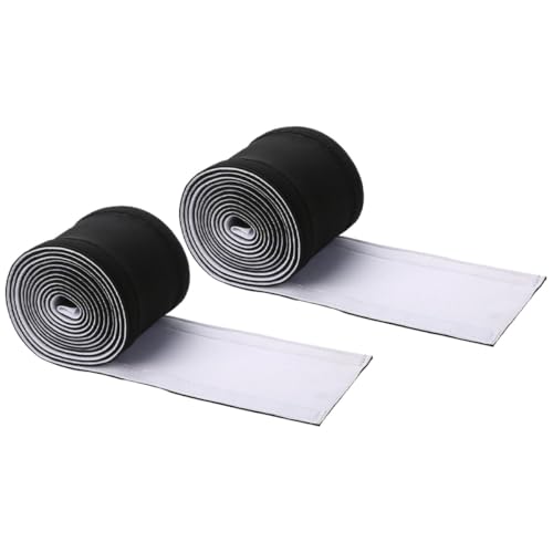 QUMIIRITY 2 Fundas de Cable de Neopreno Recortables 100x13x0,35 Cm Organizador y Protector para Gestión de Cables de Ordenador y Electrónica Funda Flexible para Enrolar y Ordenar