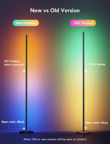 Govee Rgbic Floor Lamp, Led Corner Lamp Works With Alexa, Smart Modern Floor Lamp With Music Sync And 16 Million Diy Colors, Ambiance Color Changing Standing Lamp For Bedroom Living Room Gaming Room #TOP4