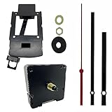 New Radio Controlled Ticking Quartz Clock Movement Mechanism with Pendulum Drive - 130mm Black Hands - Gold Thread 8mm - Faces Up to 6mm Thick (Single Pack)