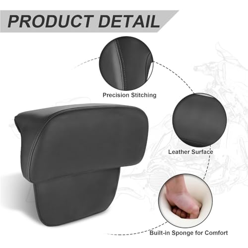 Dossier de coffre moto ergonomique et imperméable pour Electra Glide FLHT et Tri Glide - 4
