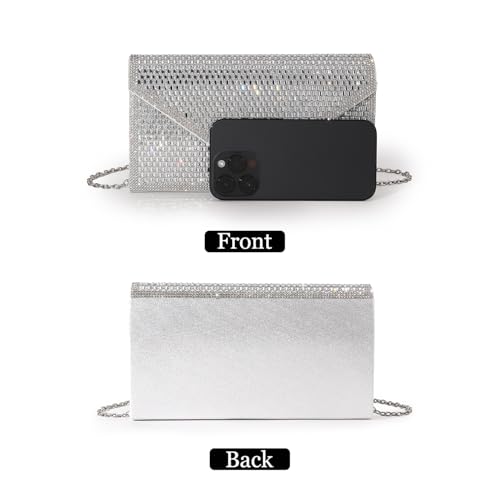 Image of Rhinestone Clutch Purse for Women, Sparkly Evening Handbag
