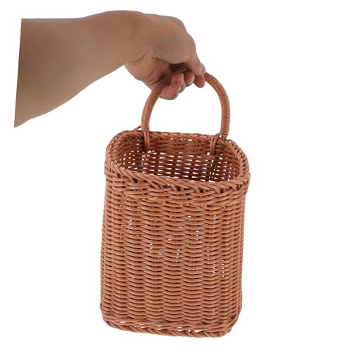 Cesta colgante de ratán resistente y ligera Gadpiparty de pared 4