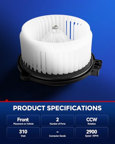 Image of KAX AC Blower Motor Compatible with Toyota Camry 2002-2006,Sienna 2004-2005,Solara 2004-2008,RX330 2004-2006,CTS 2003-2006,SRX 2004-2006,STS 2005-2006 - HVAC Heater Blower Motor Replaces# 700054
