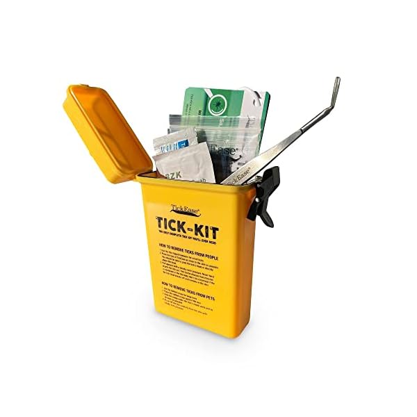 TickEase Tick Kit, Tick Removal Kit for Humans & Pets, First Aid Tick Removal Kit Tick Tweezers, Magnifier, Tick Testing Instructions, Antibiotic Ointment Packets, & More TickEase Tick Kit, Tick Removal Kit for Humans & Pets, First Aid Tick Removal Kit Tick Tweezers, Magnifier, Tick Testing Instructions, Antibiotic Ointment Packets, & More