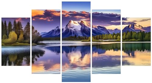 Broderie diamant grand format 275x165cm kit complet de prestige paysage montagne E-9050