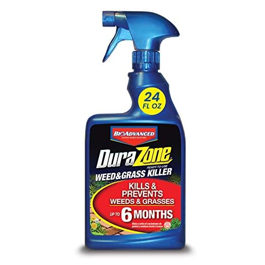 BioAdvanced 704340A DuraZone Weed & Grass Killer, Non-Selective Herbicide with 6 Months of Protection, 24-Ounce, Ready-To-Use