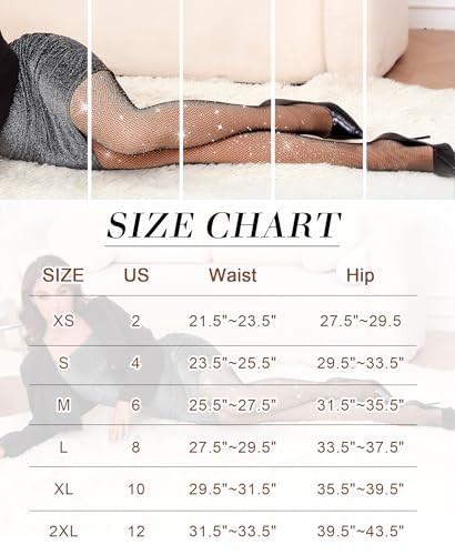 Image of QooNoo Fishnet Tights for Women Tummy Control High Waist Control Pantyhose Under Dress Shapewear Leggings Warm Thick(Footed Fishnets, X-Large)
