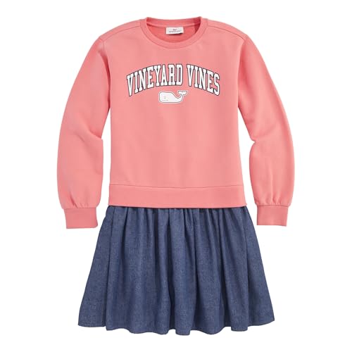 vineyard vines Girls' Sweatshirt Woven Dress3