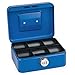 Produktbild Sax Geldkassette mit Zahlenschloss, extra Starkes Schloss, 20 x 16 x 9cm, Medium, Blau (0-822-14)