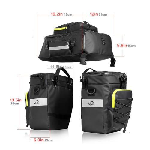 Wasserdichte 3-in-1 Fahrradtasche von WATERFLY Multifunktionslösung