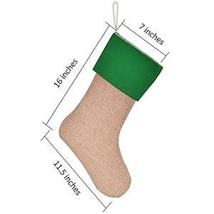 Sunshane Burlap Christmas Stockings Xmas Fireplace Hanging Stockings Decoration Stockings for Christmas Decoration DIY Craft (Color Set 14, 9) Sunshane Burlap Christmas Stockings Xmas Fireplace Hanging Stockings Decoration Stockings for Christmas Decoration DIY Craft Color Set 14 9