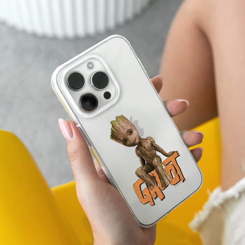Ert Group Mobile Phone Case For Apple Iphone 14 Pro Original And Officially Licensed Marvel Pattern Groot 005 Optimally Adapted To The Shape Of The Mobile Phone, Partially Transparent #TOP4