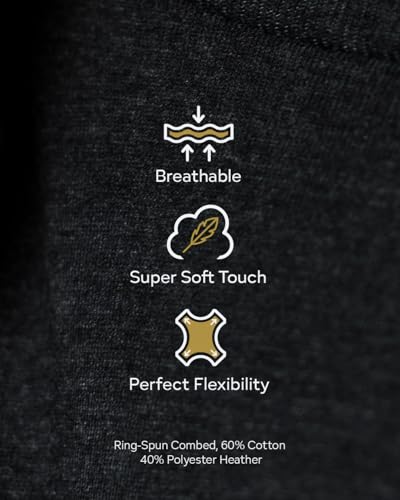 Men’s Soft Classic Crew Neck T-Shirt Cotton Blend Soft Breathable Short Sleeve Tee for Casual4