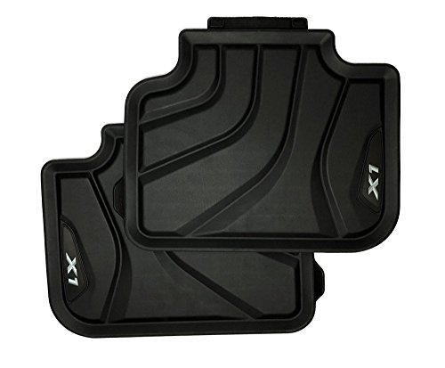 4 Pezzi Tappetini Per Auto In Pelle Personalizzati per BMW X1 F48 2016-2021, Fila Anteriore E Posteriore Per Tutte Le Condizioni Atmosferiche Tappetini,G-Black