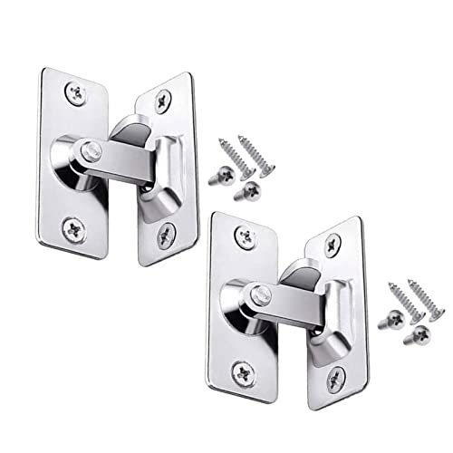 2 paia di chiusure ad angolo retto a 90 gradi fibbie per serrature per porte in acciaio inossidabile bulloni di sicurezza per porte scorrevoli per porte finestre armadio casa