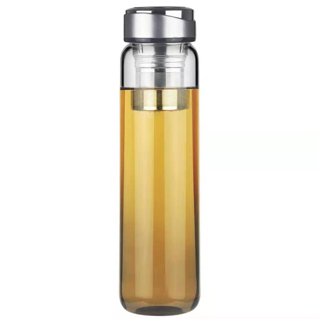Gourde Isotherme 1l LOOFORE Bouteille D'eau En Verre 750 Ml | Verre Borosilicate | Housse Néoprène | Sans BPA | Lave-vaissable Bouteille écologique