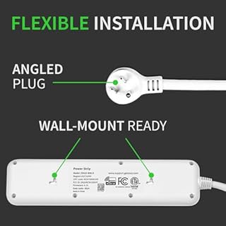 Zooz Z-Wave Long Range Power Strip ZEN20 800LR with Energy Monitoring and 2 USB Ports | Works with Z-Box, Hubitat, Home Assistant, Compatible with SmartThings