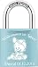 Produktbild Babyschloss Liebesschloss ABUS mit Wunschtext und Motiv Gravur Baby Lock