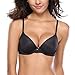 Produktbild Wingslove Damen Klassiche Push-Up BH Body Make-Up Leicht Gepolstert T-Shirt Büstenhalter mit Bügel, Schwarz(black), 75 B (34 B)