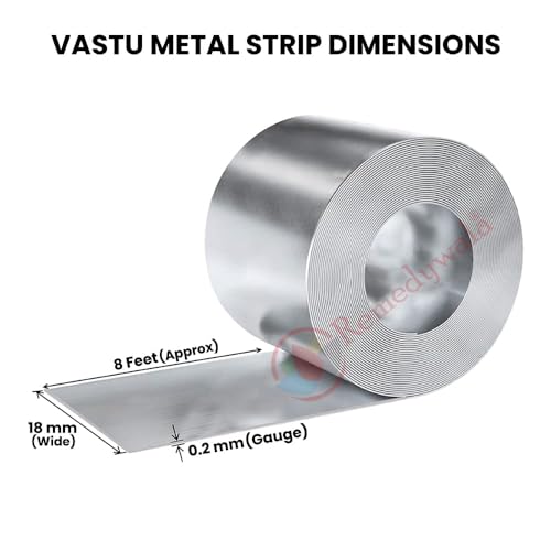 Image of REMEDYWALA Vastu Metal Strips (8 feet Each for All 5 Strips)