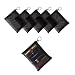 Patu Mini Zipper Mesh Bags, 4" x 5", Size S / A7, 5 Pieces, Beauty Makeup Lipstick Cosmetic Accessories Organizer, Small Travel Kit Storage Pouch, Black