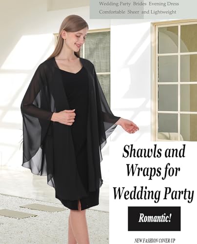 Women's Shawls and Wraps for Evening Dress Chiffon Scarf Soft Elegant Pashmina Wedding Bridal Scarve3