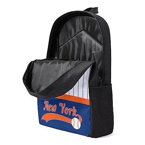 New York Custom Backpack High Capacity,Laptop Bag Travel Bag,Add Personalized Name And Number£¬Gifts For Baseball Fans3