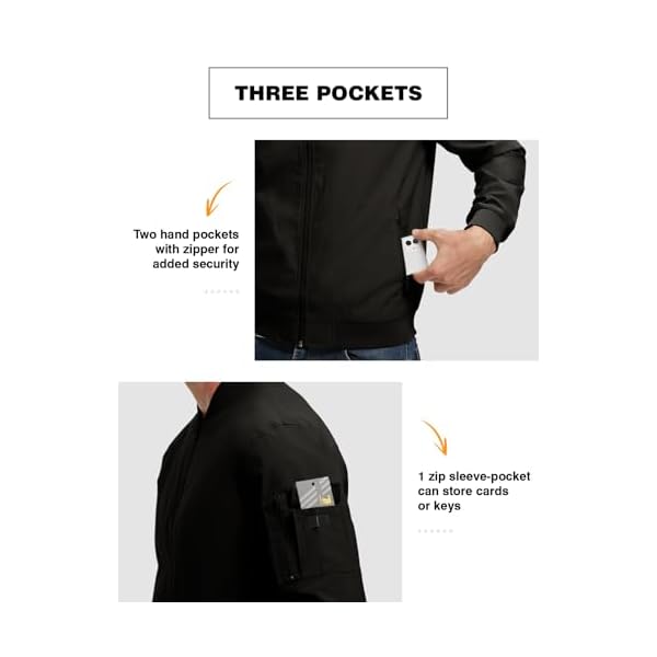 TBMPOY Men's Lightweight Bomber Jackets Light Track Jackets Casual Summer Windbreaker Outdoor Golf Fashion Coat for Men