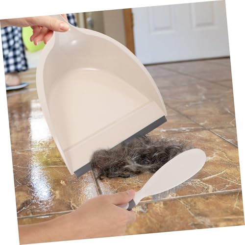 Cabilock Mini Besen und Kehrschaufel Set aus Robustem Kunststoff Kompakt und Tragbar für Einfache Reinigung von Boden Tisch und Tierhaaren Benutzerfreundliches Putzset für Haushalt und – Bild 3