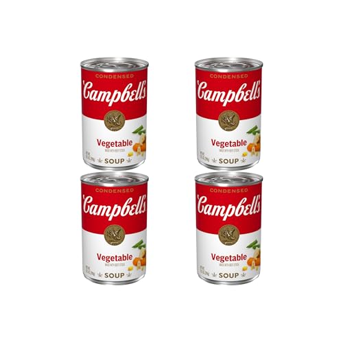 Image of Campbell's Condensed Vegetable Soup With Beef Stock, 10.5 oz Can (Pack of 4)