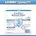 LivDry Incontinence Booster Pads, Use with Adult Diapers for Women and Men, Extra Comfort Softness, Disposable Pad (20 Count, Regular Length)