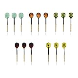 Pufguy Darts Plastic Tip Integrated Dart Shaft and Flights Standard Shape Pear Shape Wing Shape-1set
