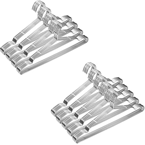 WYCQKL 40 Pack Clothes Hanger and 50 Pack Hangers 16.5in Cover
