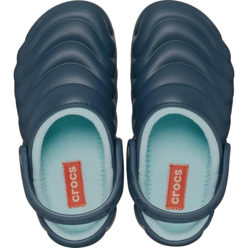 Image of Crocs Unisex Adult Classic Lined Overpuff & Geometric Fuzzy Clogs