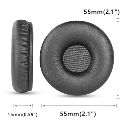 Almohadillas de repuesto para auriculares Savi W720 compatibles con auriculares Plantronics Savi W720 W710-M Mono, con cubierta de cuero proteico miniatura 3