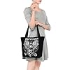IJHRSFDST Def*tones Music Band Women'S Shopping Tote Bag - Large Reusable Grocery Bag With Band Logo Print - Durable Canvas Shopper Bag - Rock Band Merchandise For Music Fans Gift #1