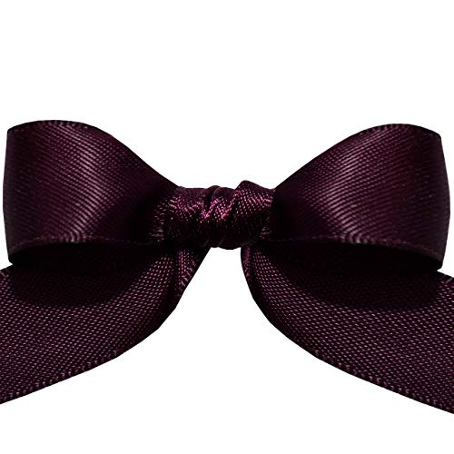 Image of Morex Ribbon 08816 /50-290 Double Face Satin Ribbon, 3 /8 inchx 50 Yd, Shadow Purple