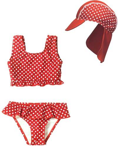 Juego de bikini niñas Playshoes dos piezas bañador infantil con gorro