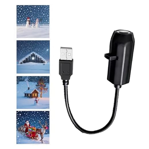 Dubbulon Projecteur de Noël,Projection de Lumières LED USB à 360° Rotatif,Lampe Étanche Rotative 360° pour Plafond Maison Porche Mur Jardin Salon Intérieur | Décoration Fêtes Maison École Extérieur