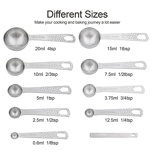 Smithcraft Measuring Cups And Spoons Set, 18 Piece Measuring Cup Set, 18/8 Stainless Steel Measuring Cups Spoons, Metal Measuring Cups, 9 Kicthen Measure Spoons & Leveler, Dry Baking Measurement Cups #TOP4