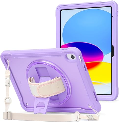 ProCase iPad カバー 11世代/10世代（A16）11インチ 2025/10.9インチ 2022 耐衝撃 半透明カバー ペン収納 360°回転スタンド 手首付き 3層保護（Amazon）