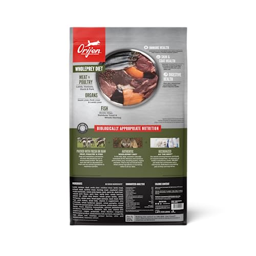 ORIJEN Grain Free Poultry Free High Protein Dry Dog Food Tundra Recipe 23.5lb Bag