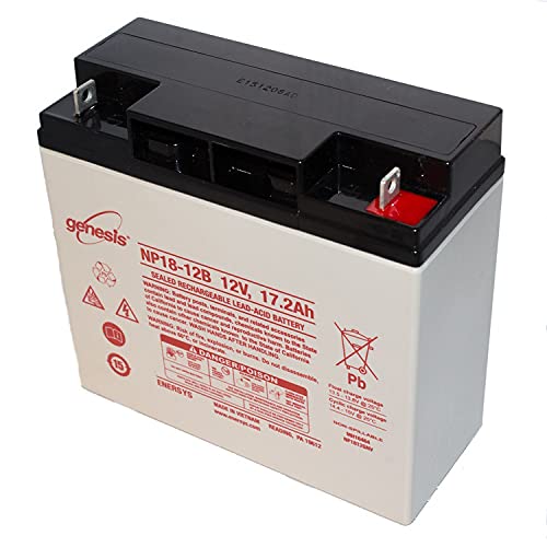 Enersys Genesis Np18-12B - 12 Volt/17.2 Amp Hour Sealed Lead Acid Battery With Nut-Bolt Connector #TOP1