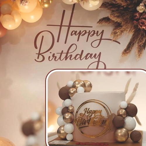 Image of Brown, Grey, Beige and Golden Balloons, Pack of 67 Pcs for Birthday decoration, Anniversary decoration, Home Decoration Items