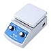 HYCC Magnetic Stirrer Hot Plate Mixer 1000ml Stirring Capacity 5 x 5 inch Max 716︒F Hotplate and 100-2000 RPM Stirrer, Stirring Bar & Support Stand Included